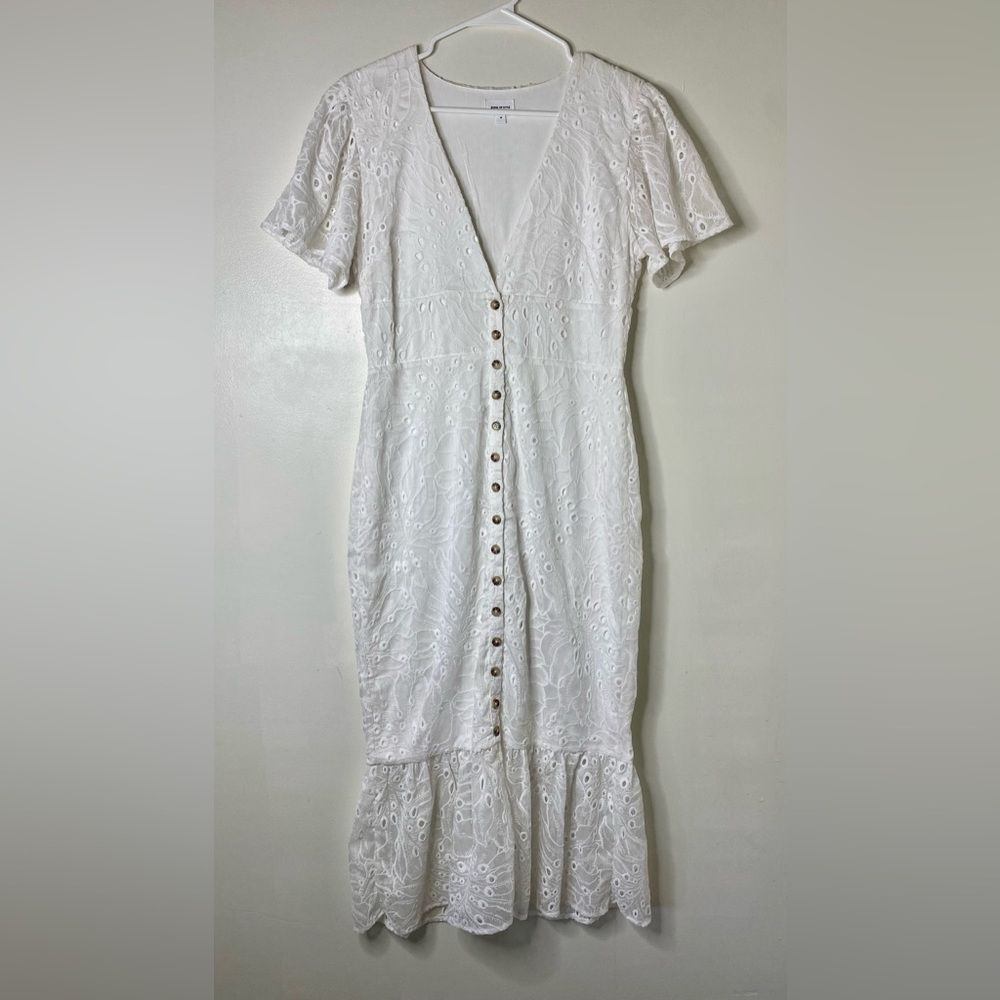 Song of Style Women’s Mylan Midi Dress White Size Medium
